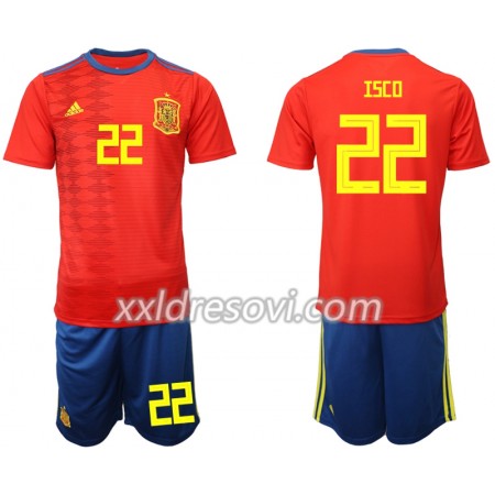 Španjolska ISCO 22 Domaći Dječji Komplet Dresovi za Nogomet 2019 (+ kratke hlače)